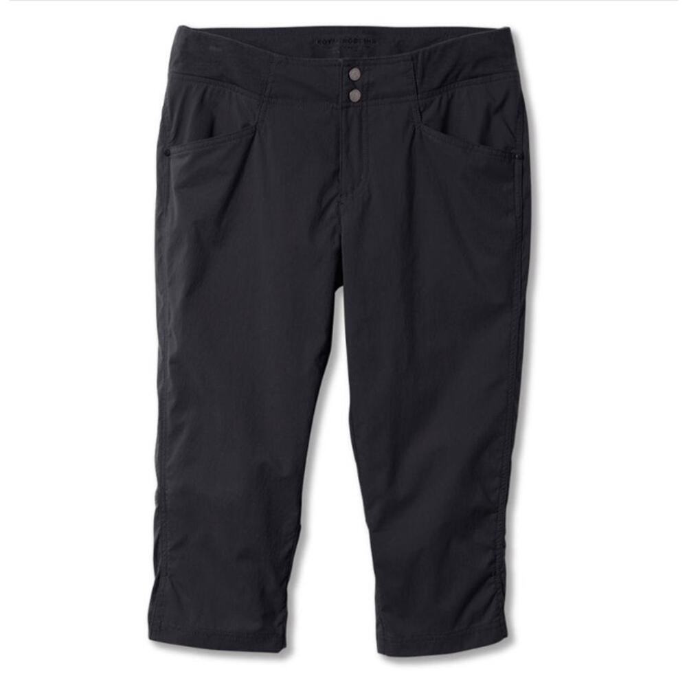 Royal Robbins Women's Jammer II Capri Jet Black Trim Fit Size 10 NWT 50+ Outdoor